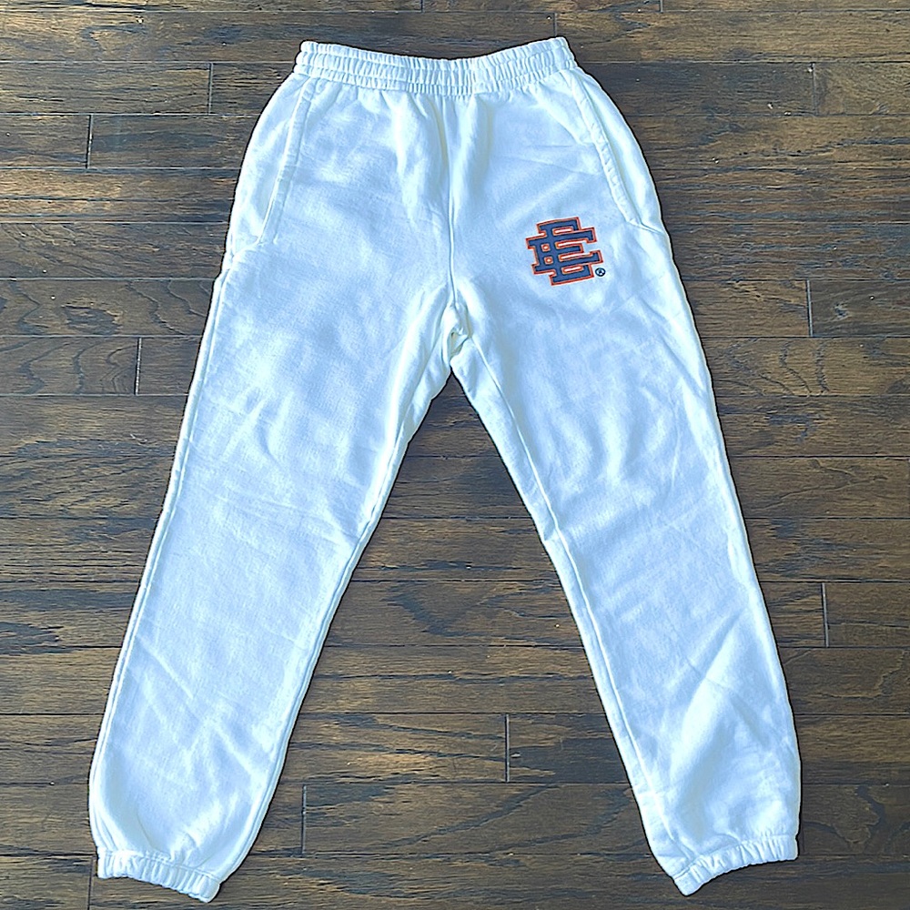 Eric Emanuel White Knicks (blue/orange) sweatpants - Size M